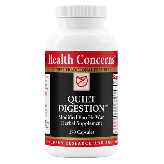 Health Concerns Quiet Digestion Digestive Support for Upset Stomach, Gas, & Bloating – Herbal Chinese Formula with Bao He Wan – Supplement with Poria, Barley, & Mangolia Bark Capsules 270