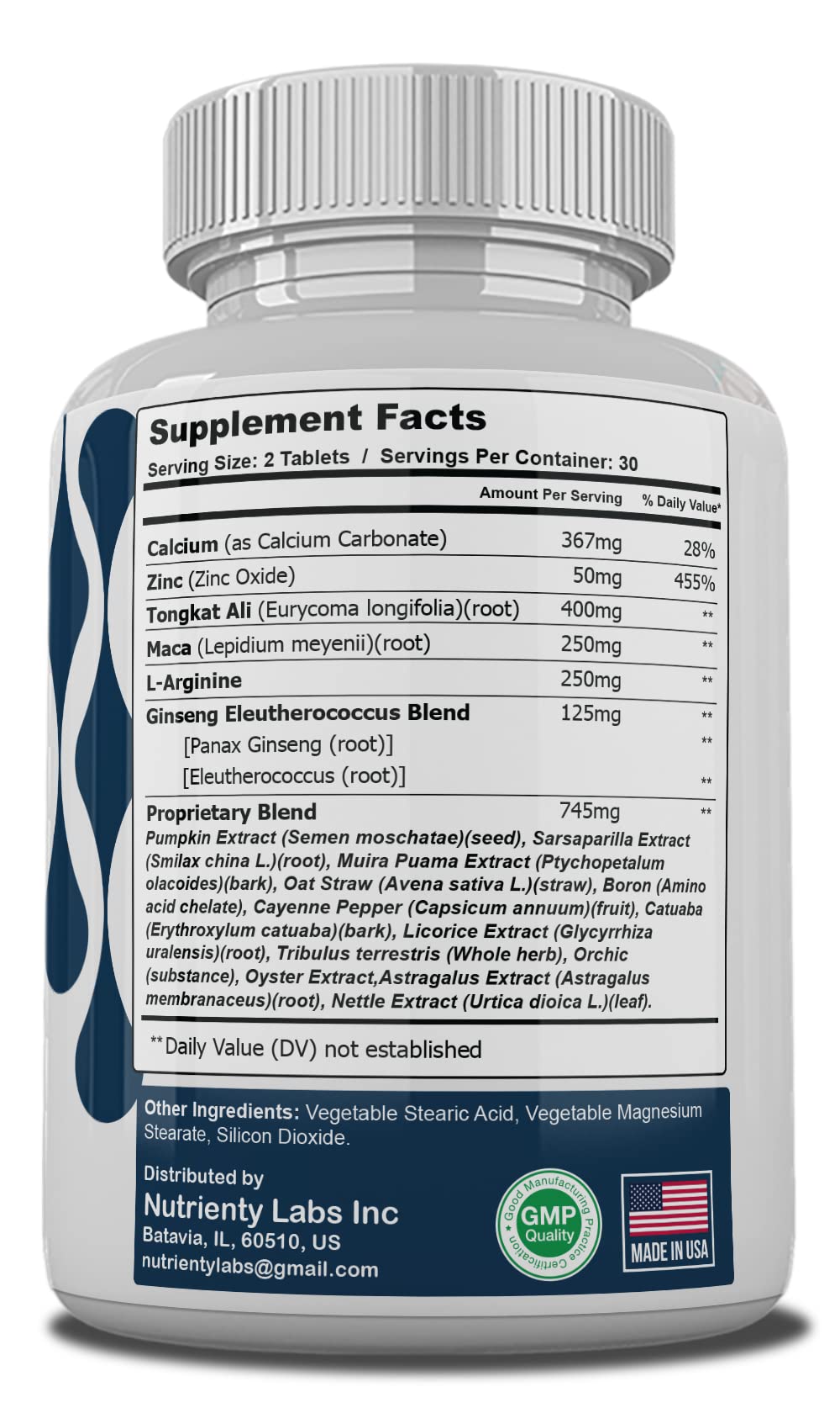 Zonata Semenoll Male Performance Formula Tablet, 60 Count