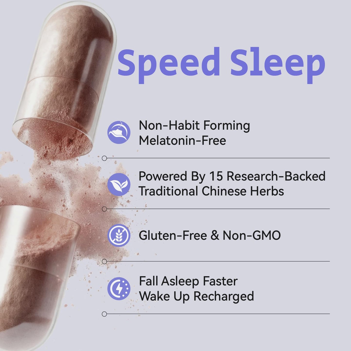 BNH Speed Sleep Natural Melatonin-Free Sleep Aid 180 Capsules
