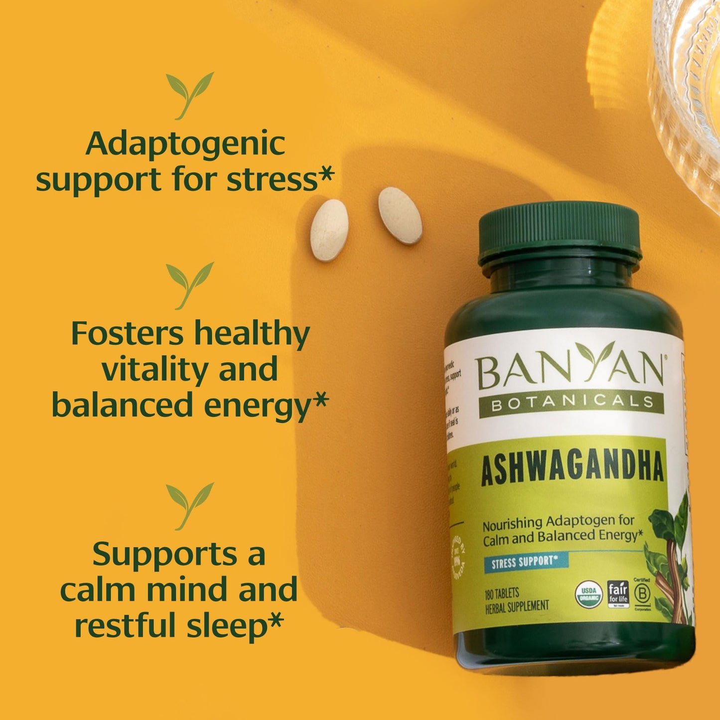 Banyan Botanicals Ashwagandha 180 Tablets