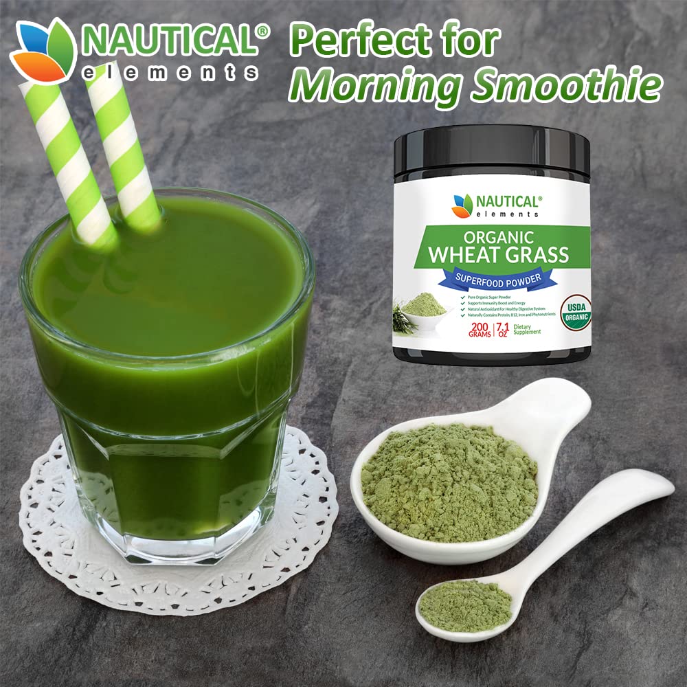Nautical Elements Wheatgrass Powder, 7 Ounces