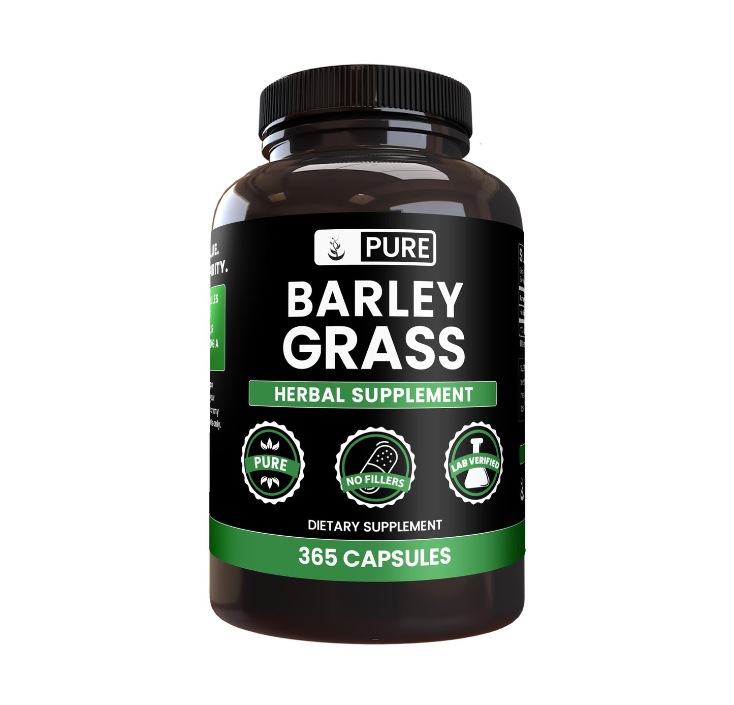 PURE ORIGINAL INGREDIENTS Barley Grass Capsules 365