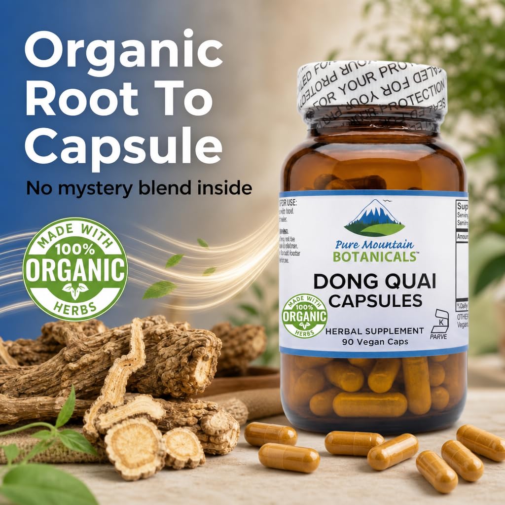 Pure Mountain Botanicals Dong Quai Capsules 90 Count