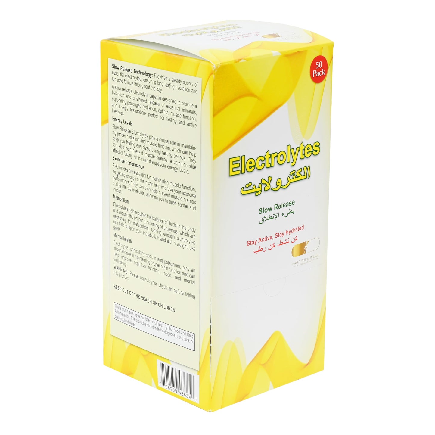 Fast Fuel Pills Electrolyte Pills for Hydration Capsules 50 Capsules