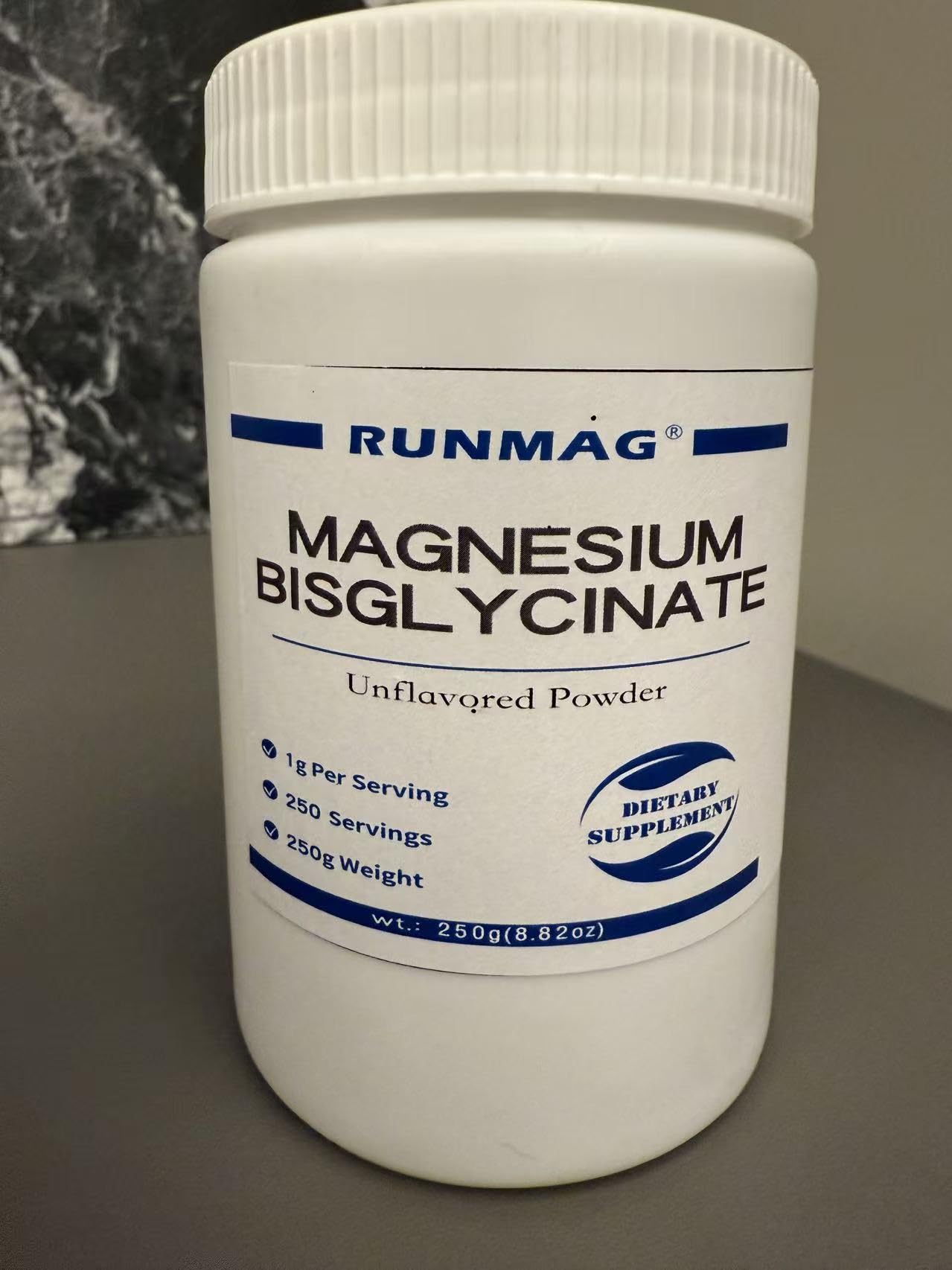 RUNMAG Food Grade Magnesium Bisglycinate Powder 8.82