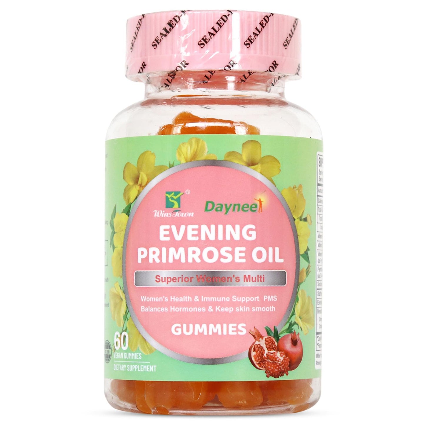 Wins Town Evening Primrose Oil Gummies for Women, 60 Count