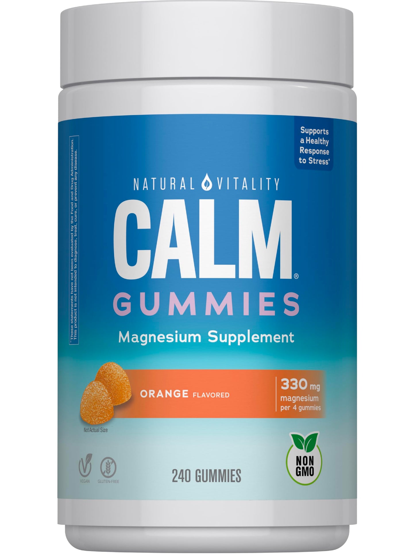 Natural Vitality Calm Magnesium Gummies 240 Count