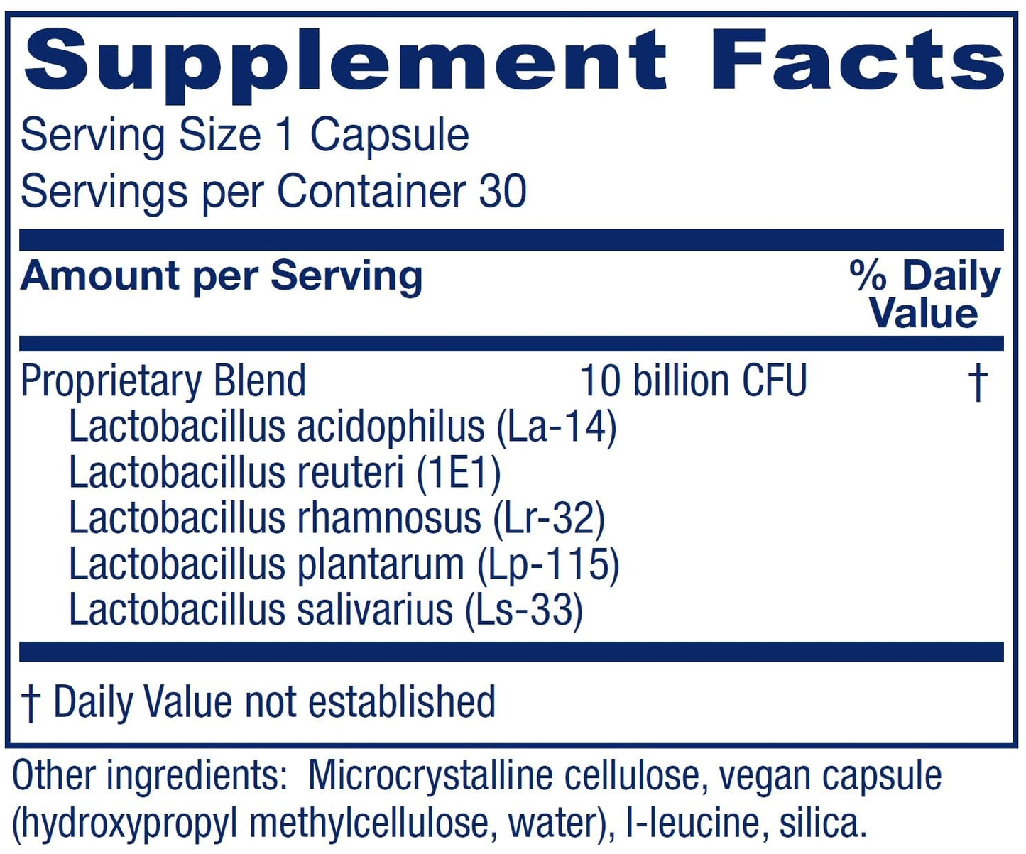 Vitanica FemEcology Vaginal and Intestinal Probiotic Support Capsules 30