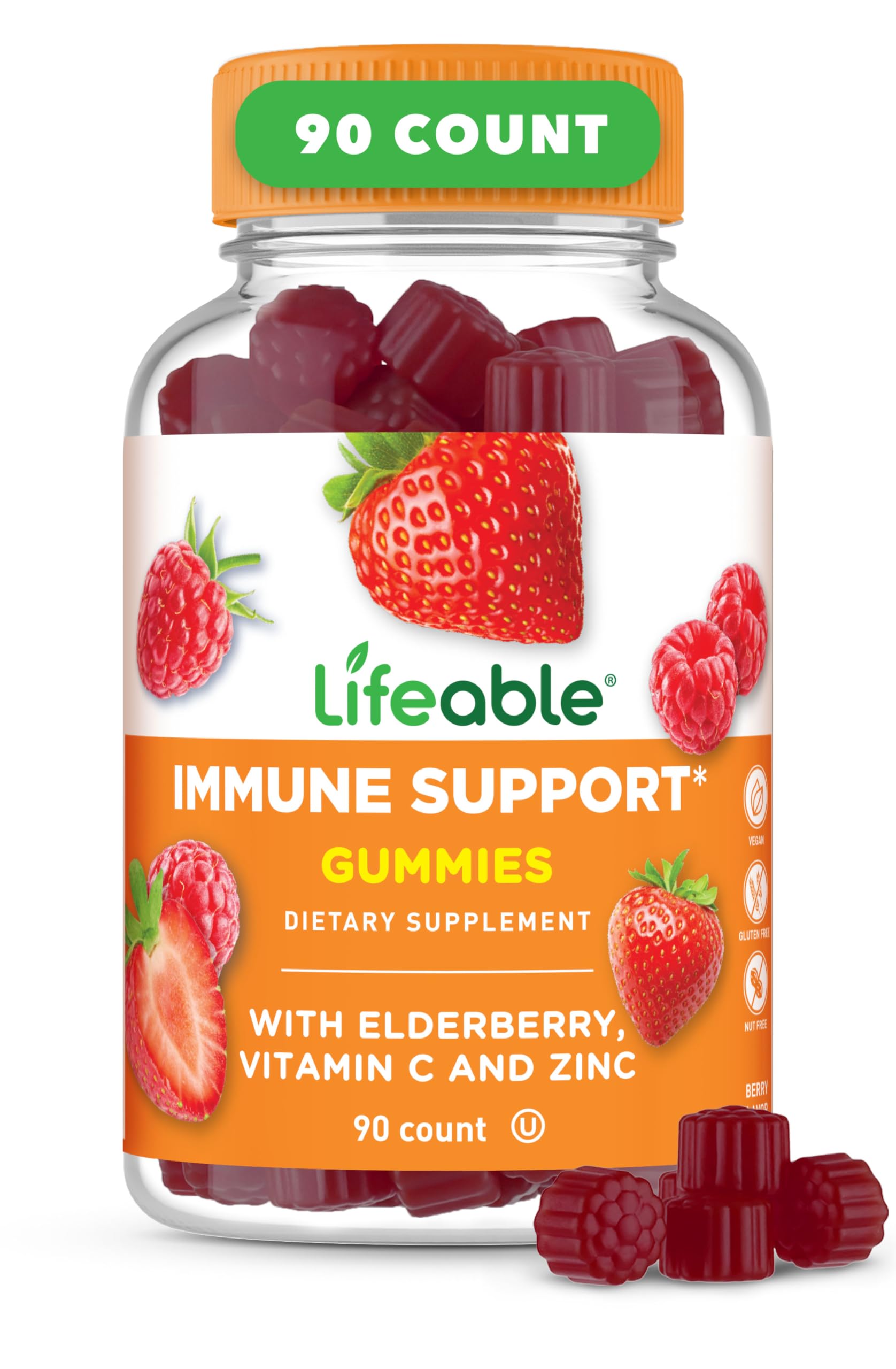 Lifeable Elderberry Immune Support Gummies 90 Gummies