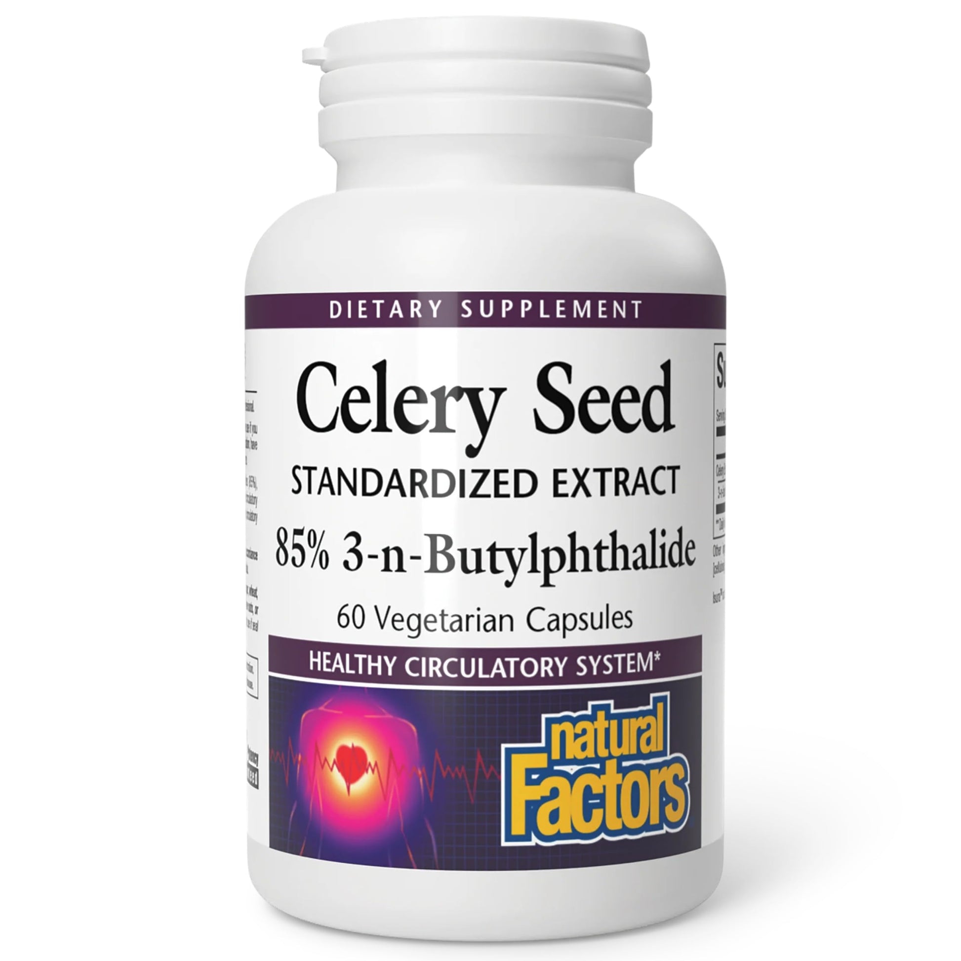 Natural Factors Celery Seed Extract Capsule, 60 Capsules