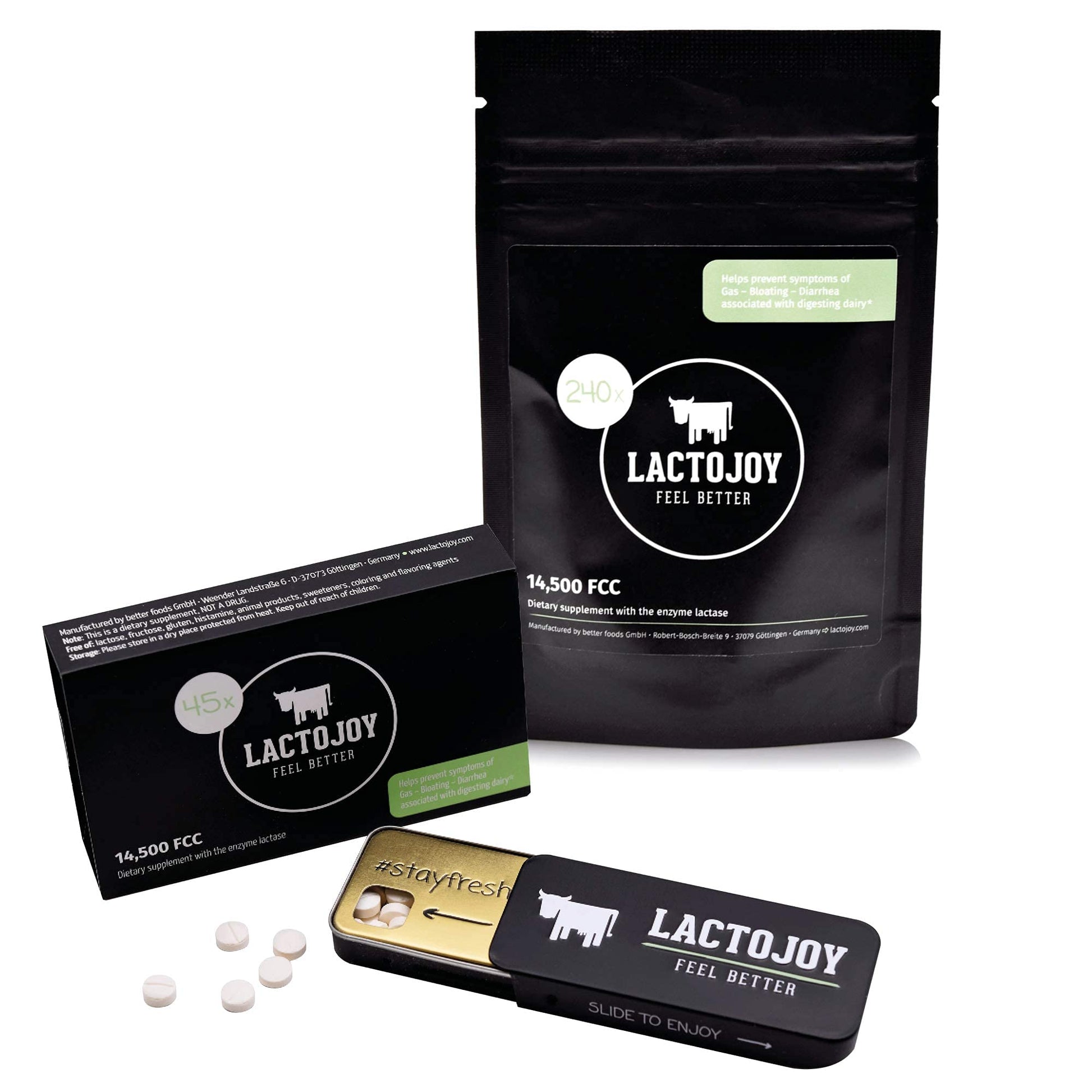 LactoJoy Lactase Tablets 104 Tablets