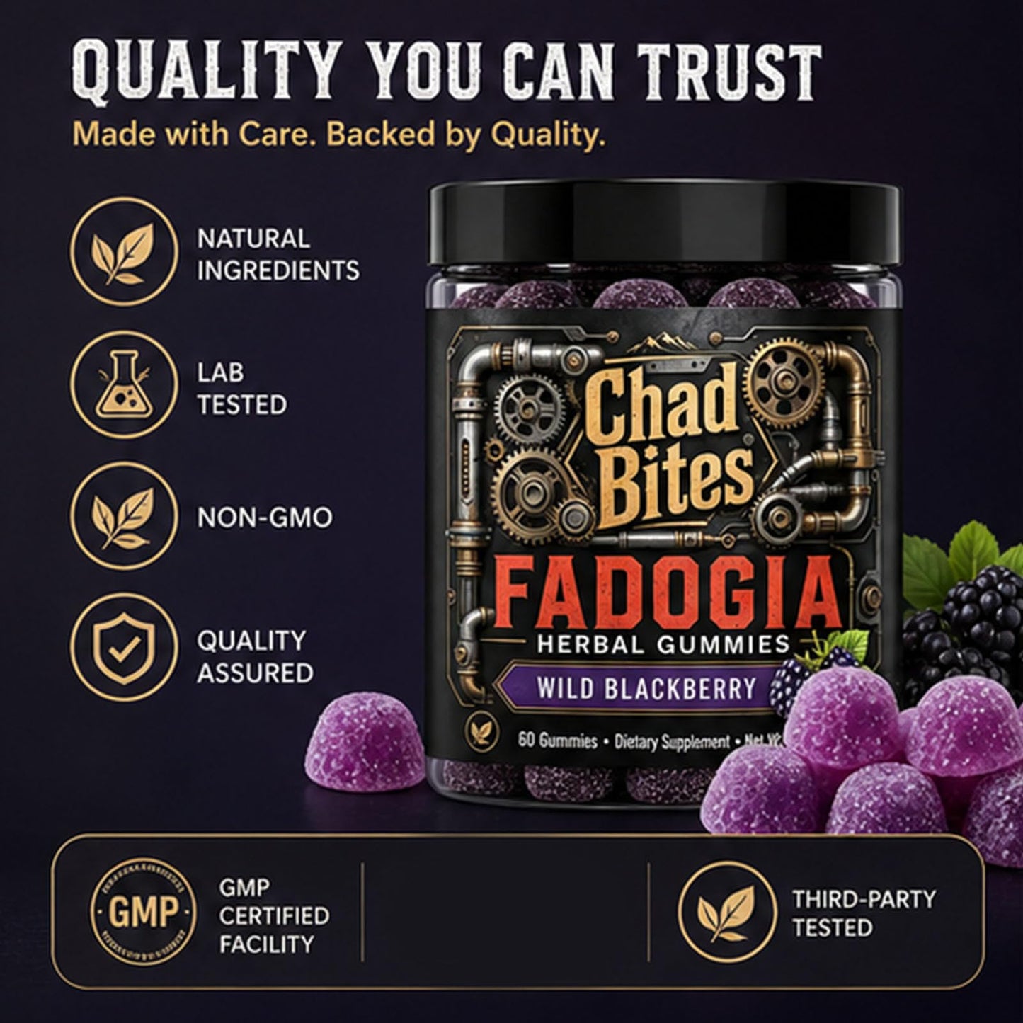 VAROA Chad Bites Gummies, Fadogia Gummies for Men Gummies 1