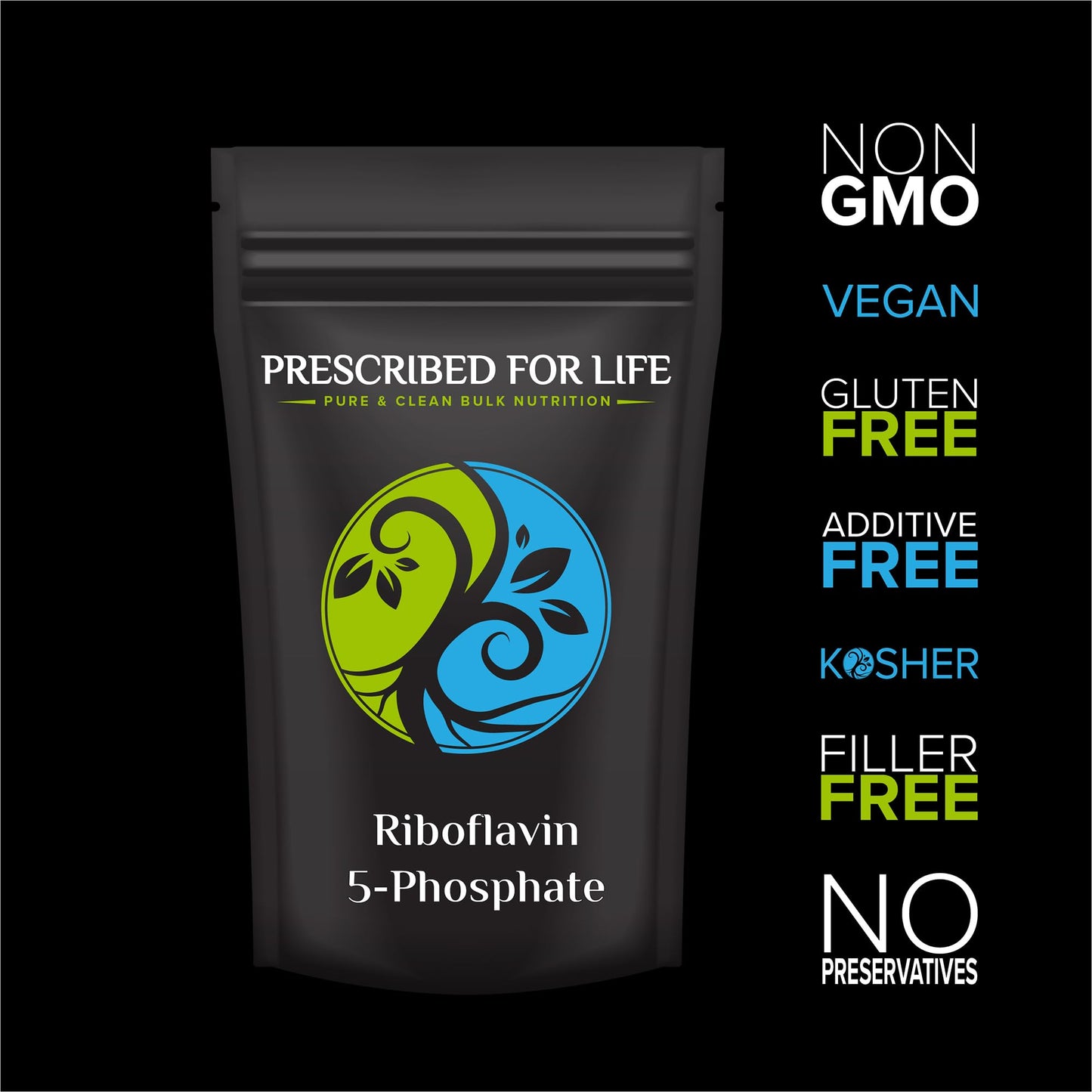 Prescribed For Life Riboflavin 5 Phosphate Powder, 176.37 Ounce