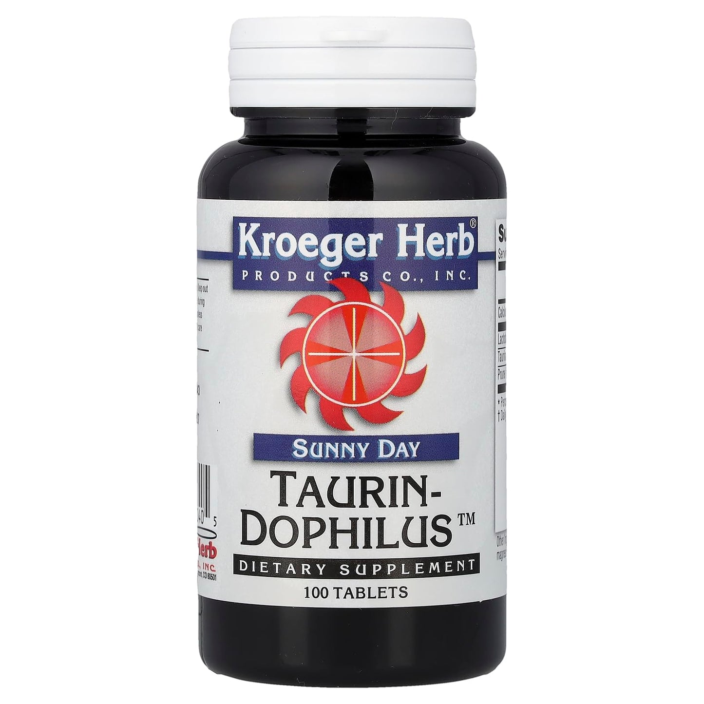 Kroeger Herb Sunday Day Taurine Dophilus Capsule 100 Count