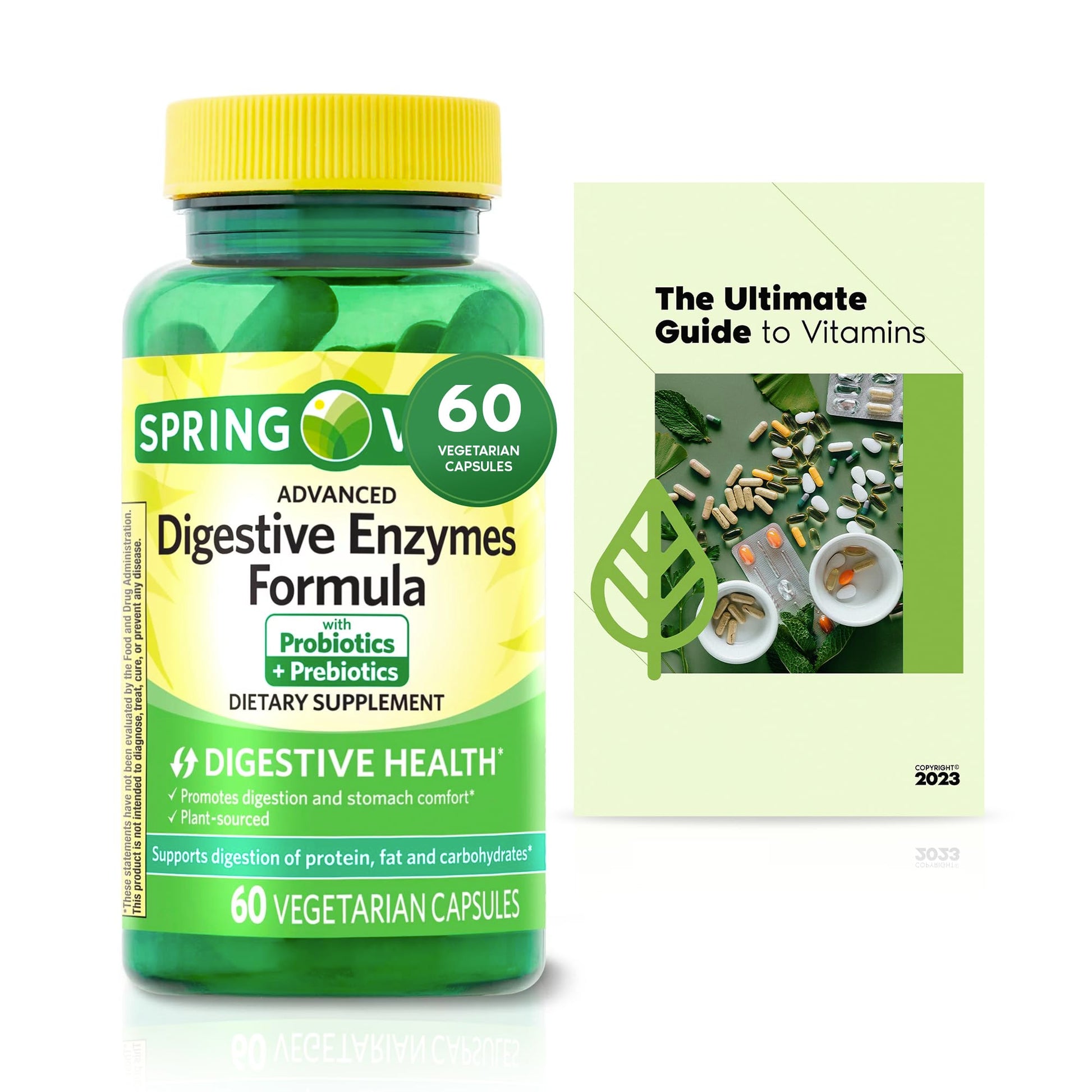 Generic Val-Ley Advanced Formula Digestive Enzymes Vegetarian Capsules, 60 Capsules