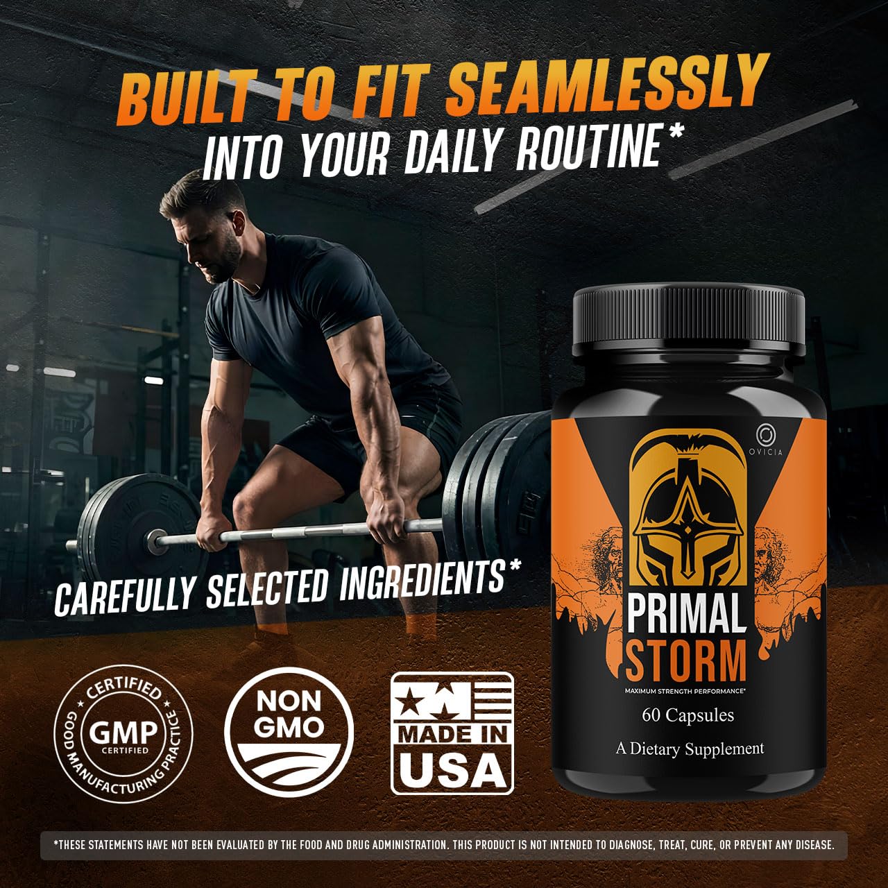 OVICIA Primal Storm Capsules, 120 Capsules