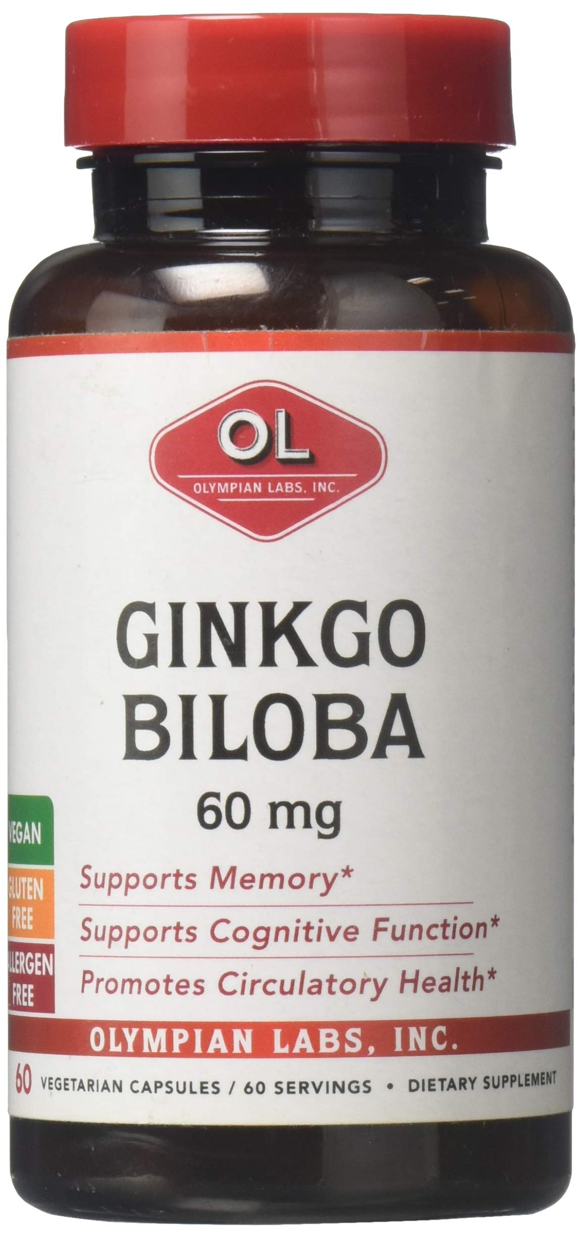 Olympian Labs Ginkgo Biloba Extract 60 Capsules