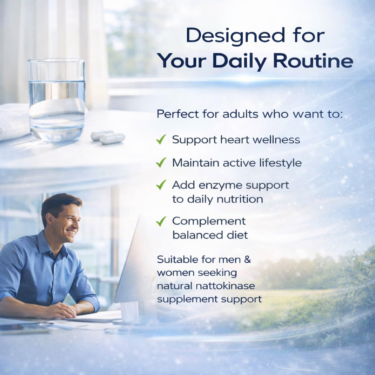 DXWXH Ultimate Nattokinase Capsules, 60 Capsules