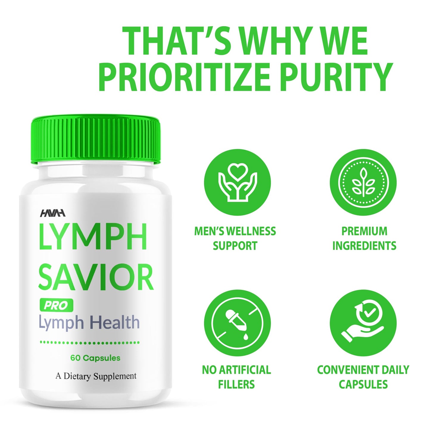Havah Lymph Savior Pro Health Support Capsule, 60 Count