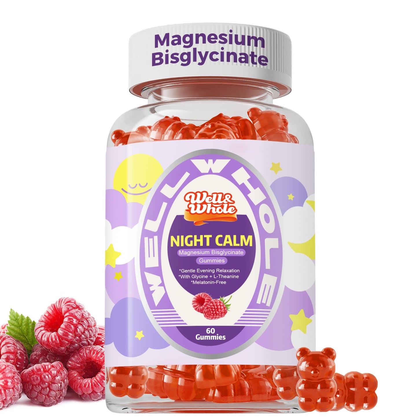 Well&Whole Magnesium Bisglycinate Gummies with Apigenin, 60 Count