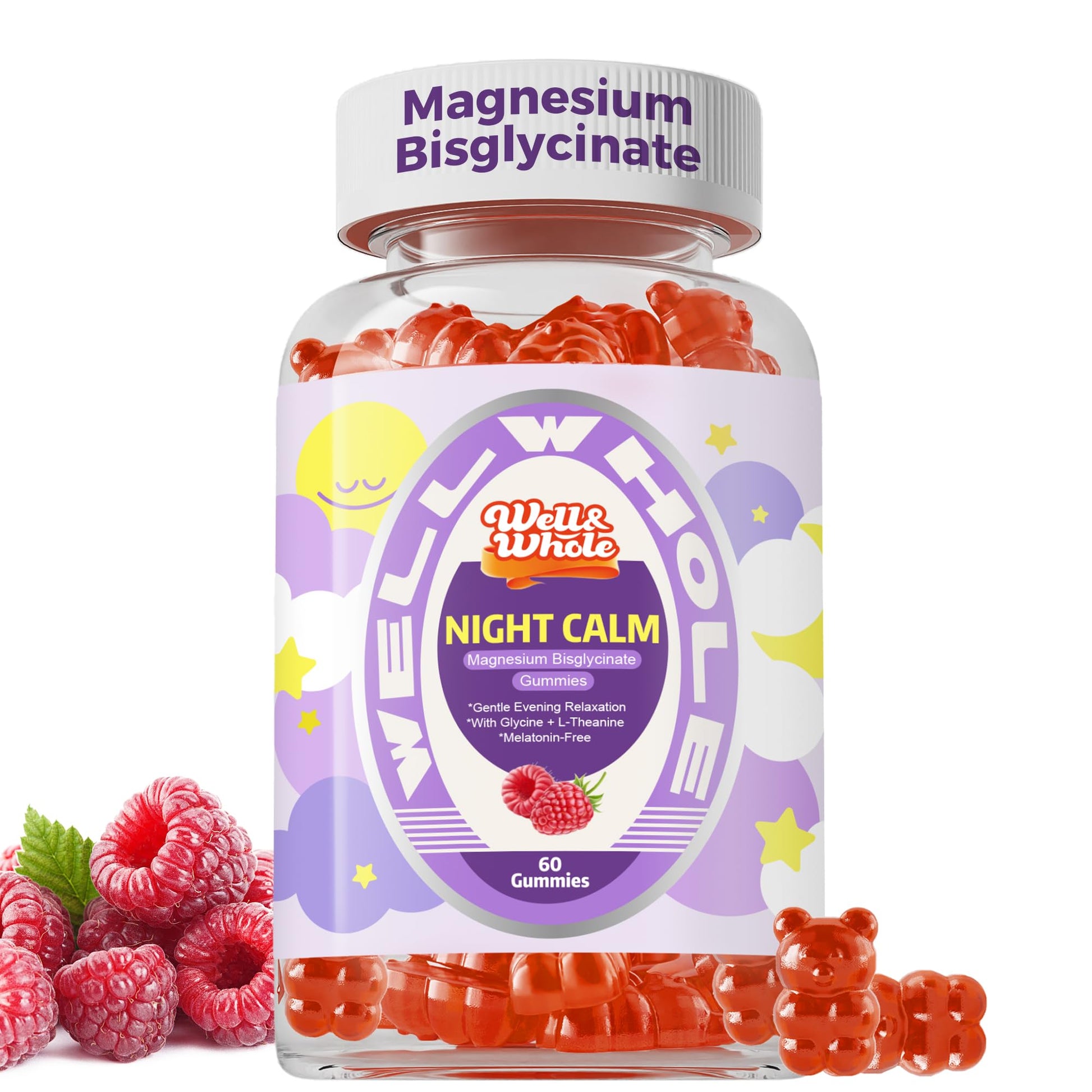 Well&Whole Magnesium Bisglycinate Gummies with Apigenin, 60 Count