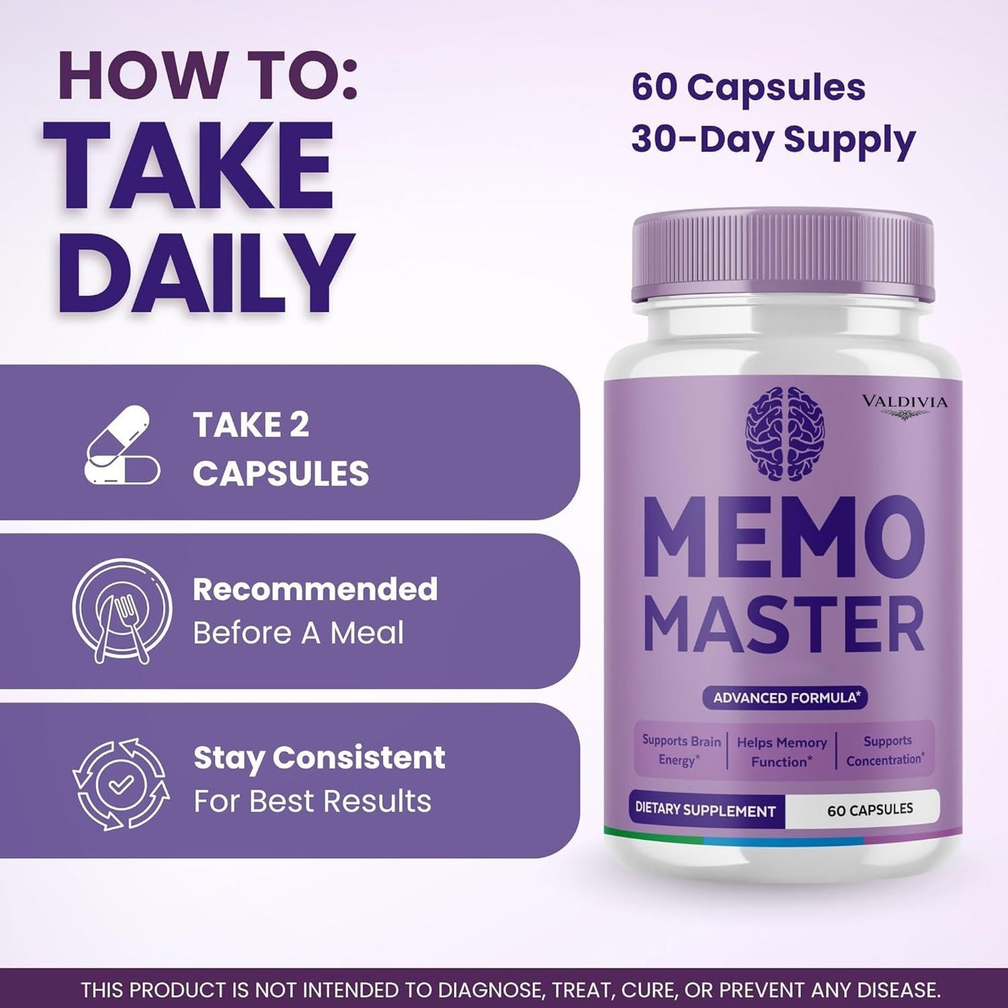 Valdivia Memo Master Capsules 180 Capsules