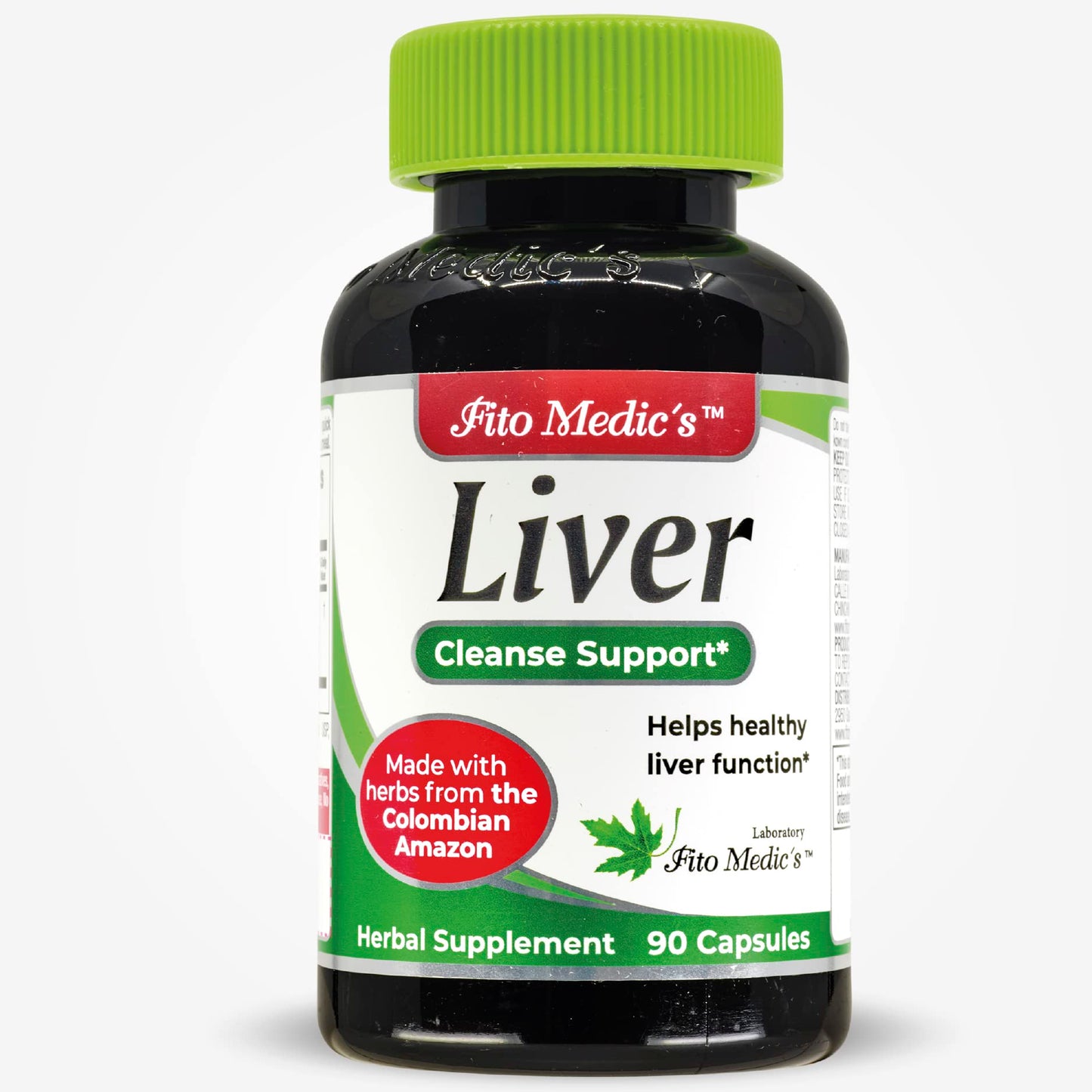 FITO MEDIC'S Liver Supplement with Milk Thistle, Artichoke, Boldo and Rhubarb, Herbal Formula Capsule, 90 Count