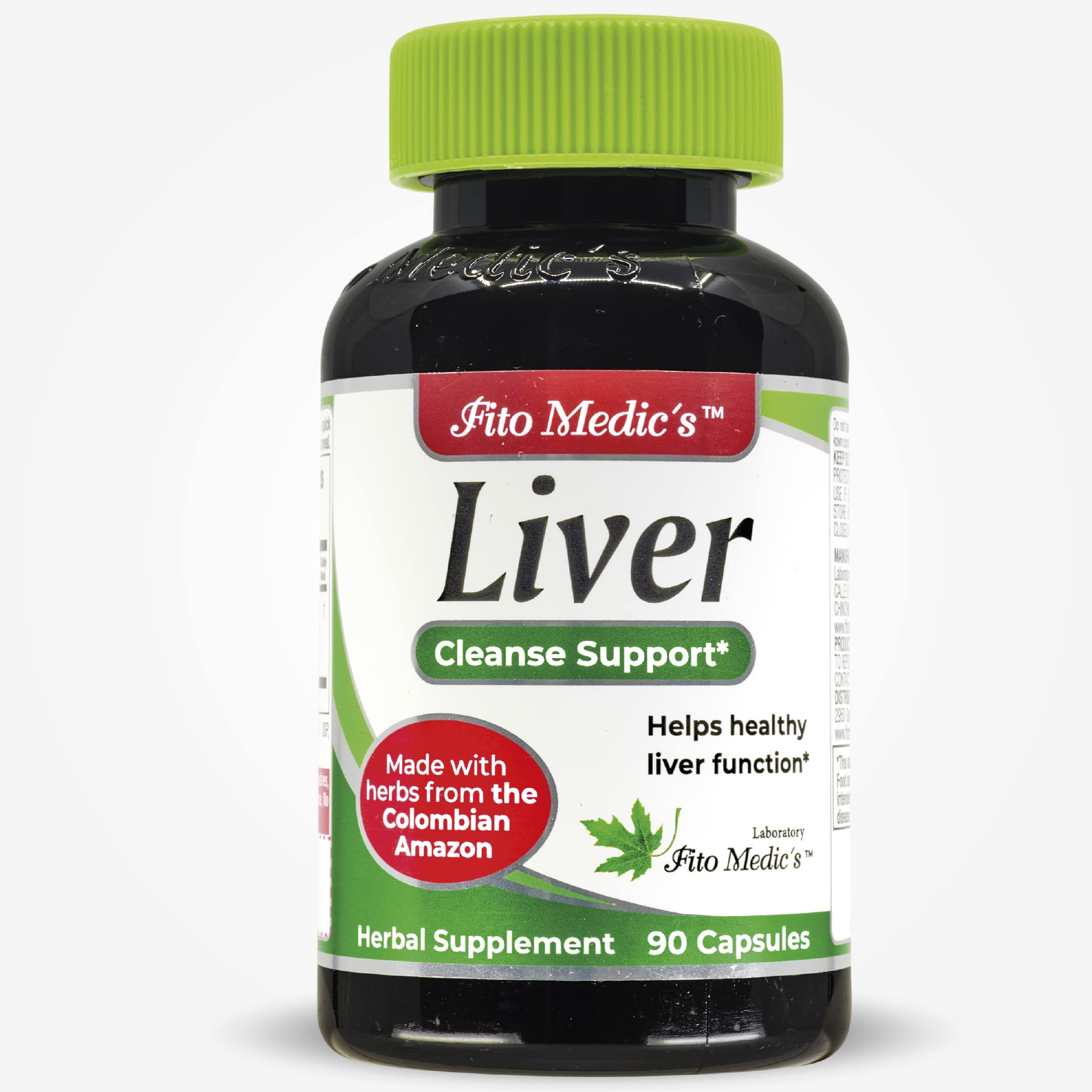FITO MEDIC'S Liver Supplement with Milk Thistle, Artichoke, Boldo and Rhubarb, Herbal Formula Capsule, 90 Count