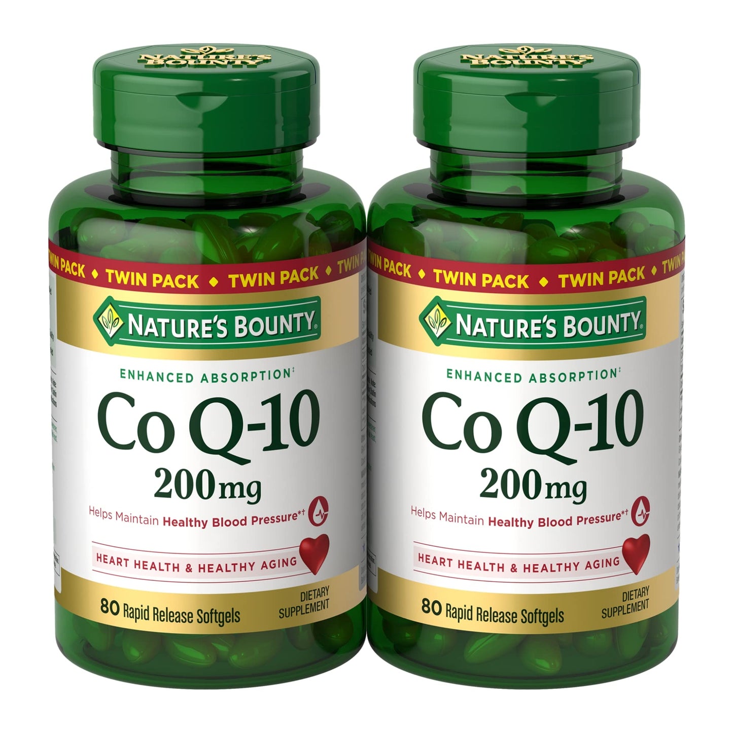 Nature's Bounty CoQ10 200 mg Softgels, 160 Count