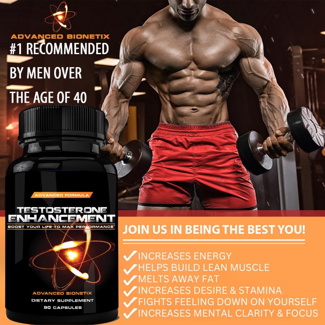 Advanced Bionetix Testosterone Booster Male Enhancement Capsule 90 Count