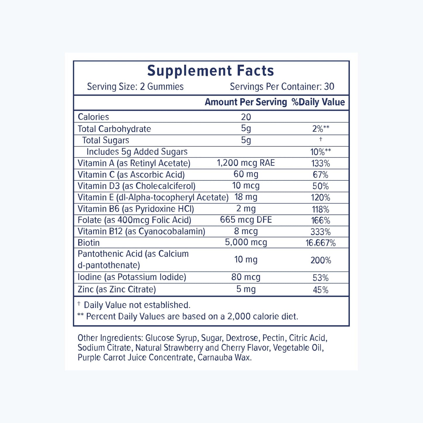 eSalon Biotin Hair Gummies, Multivitamin, Cherry Flavor, 60 Gummies