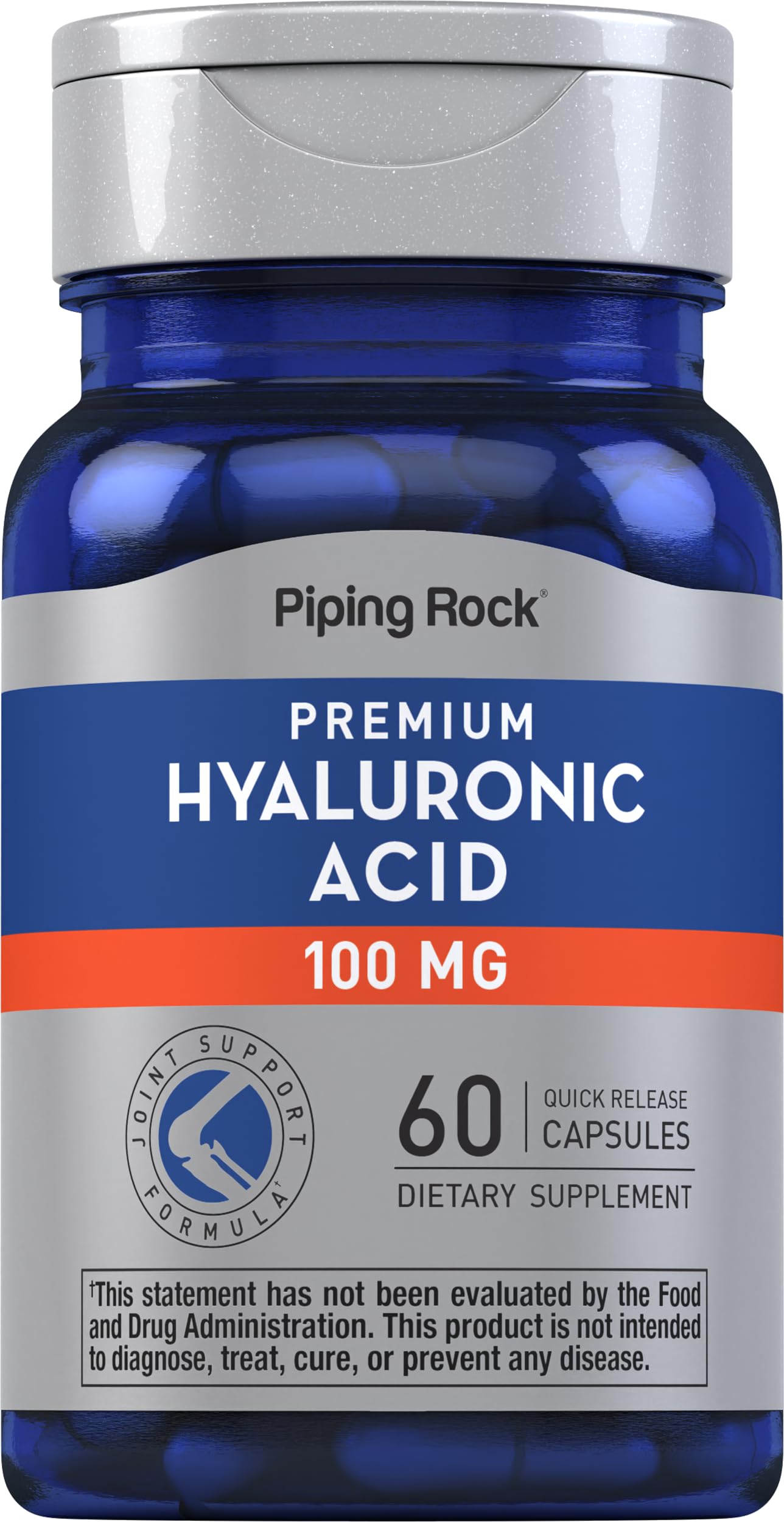 Piping Rock Hyaluronic Acid Supplement Capsules 60 Count