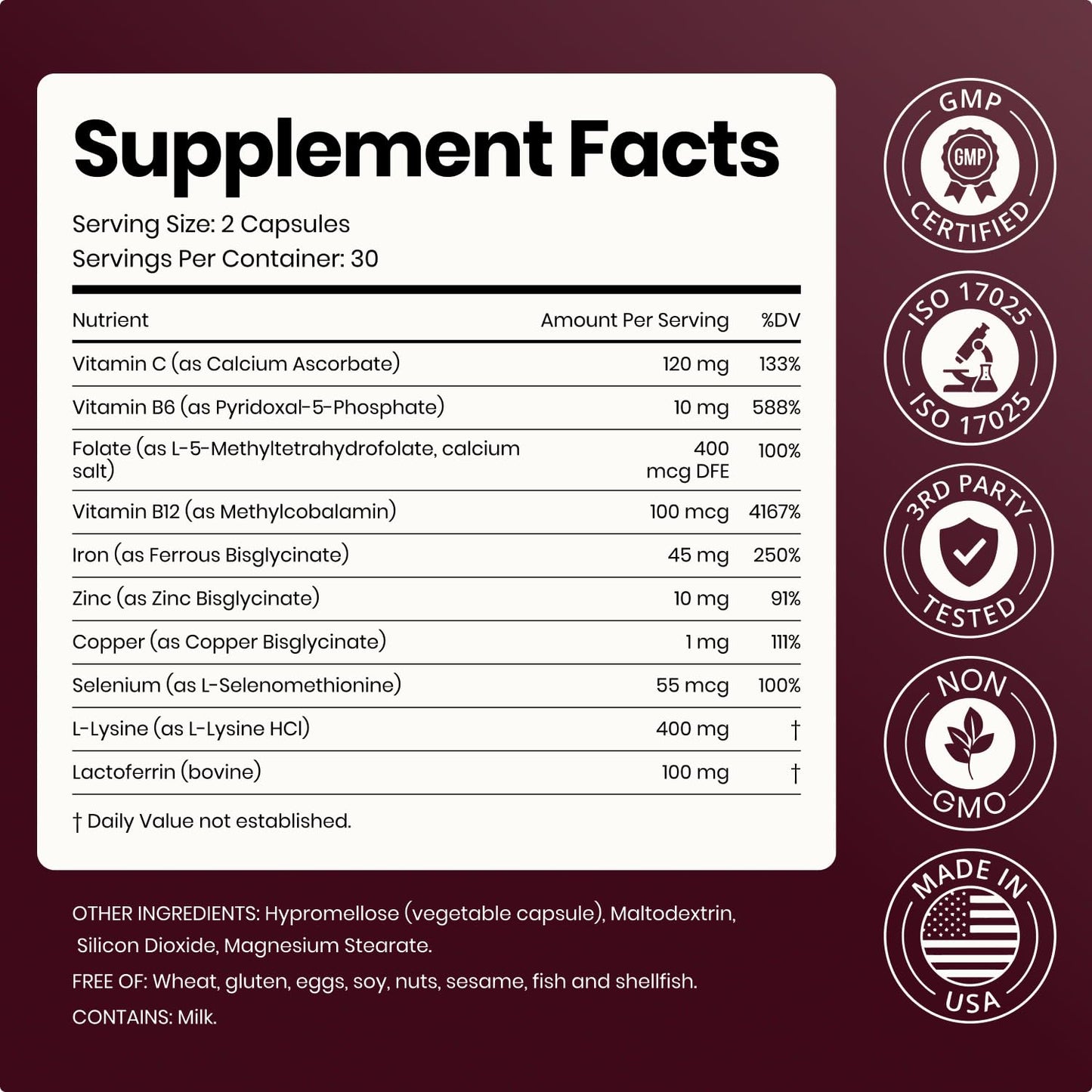 Nivara FerraVital Ferritin Complex Capsule, 60 Capsules
