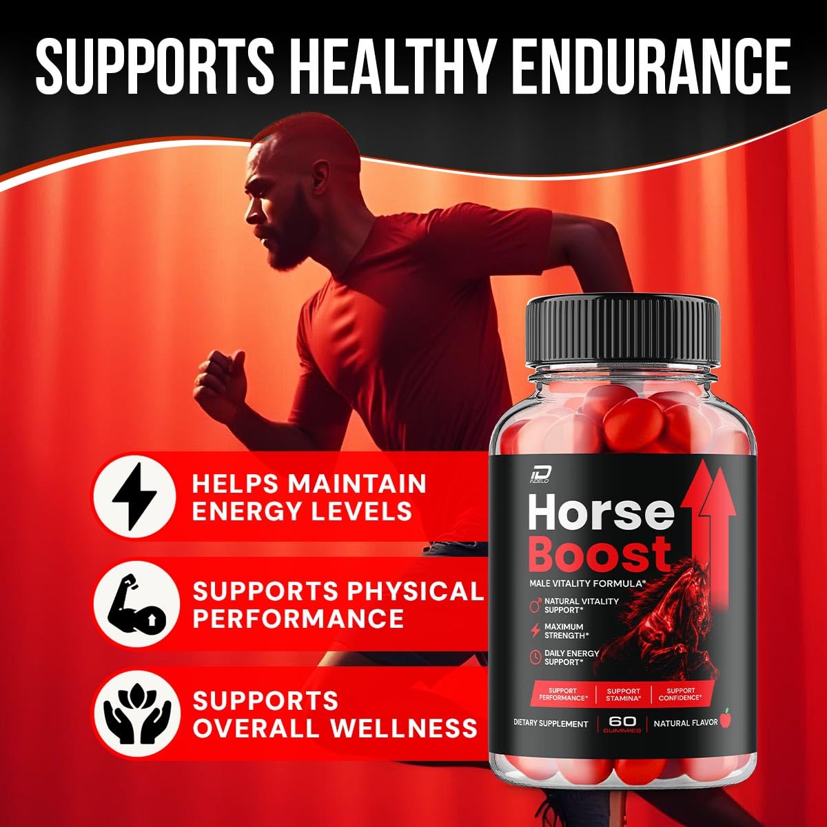 Indelo Horse Boost Gummy, 60 Count