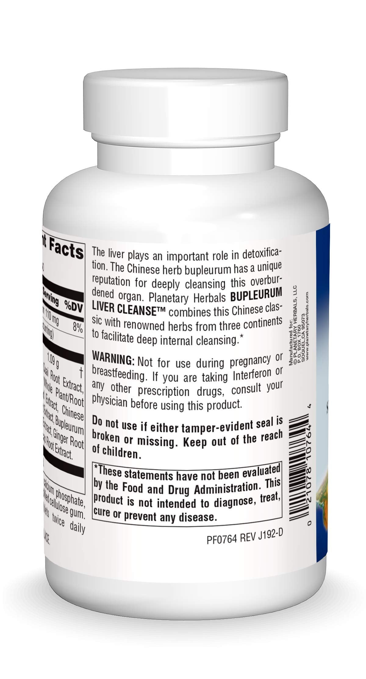 Planetary Herbals Bupleurum Liver Cleanse 545 mg 300 Tablets