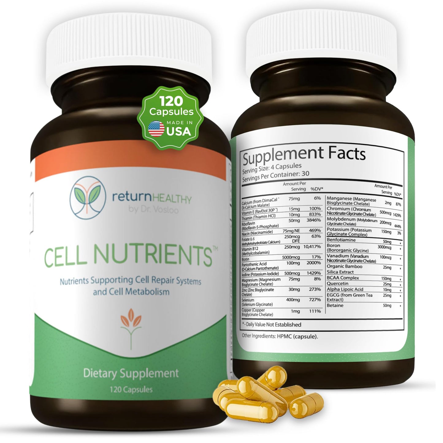 Return Healthy Cell Nutrients Capsules 120