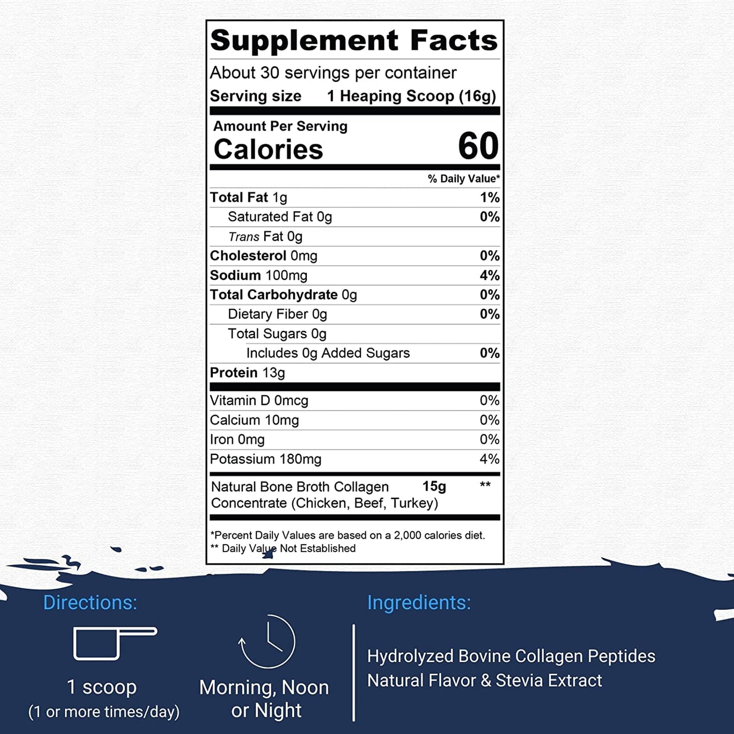 Gaspari Nutrition Bone Broth Athletic Performance Collagen Powder 16.9