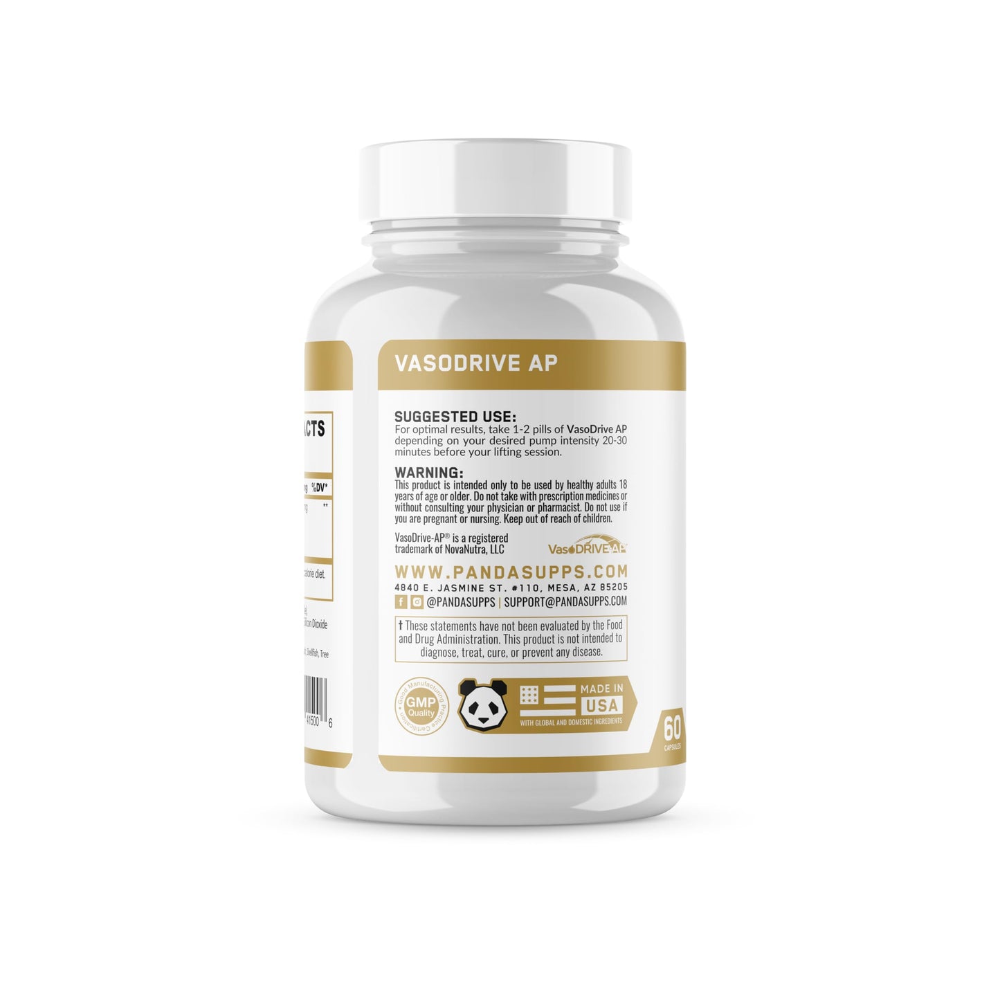 Underground Bio Labs Panda Supps VasoDrive-AP Capsule 60