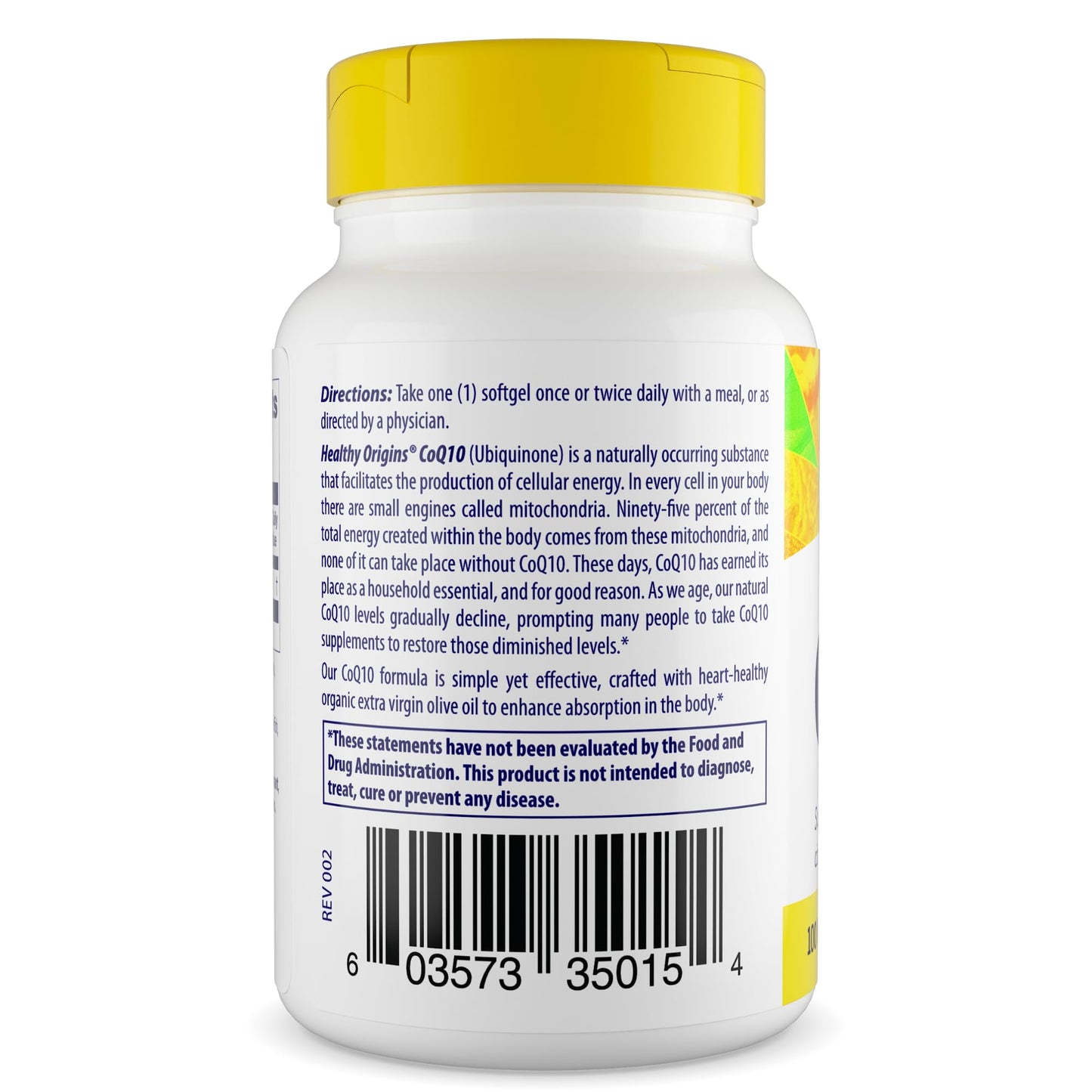 Healthy Origins CoQ10 100 mg, Kaneka Q10 Softgels, 30 Count