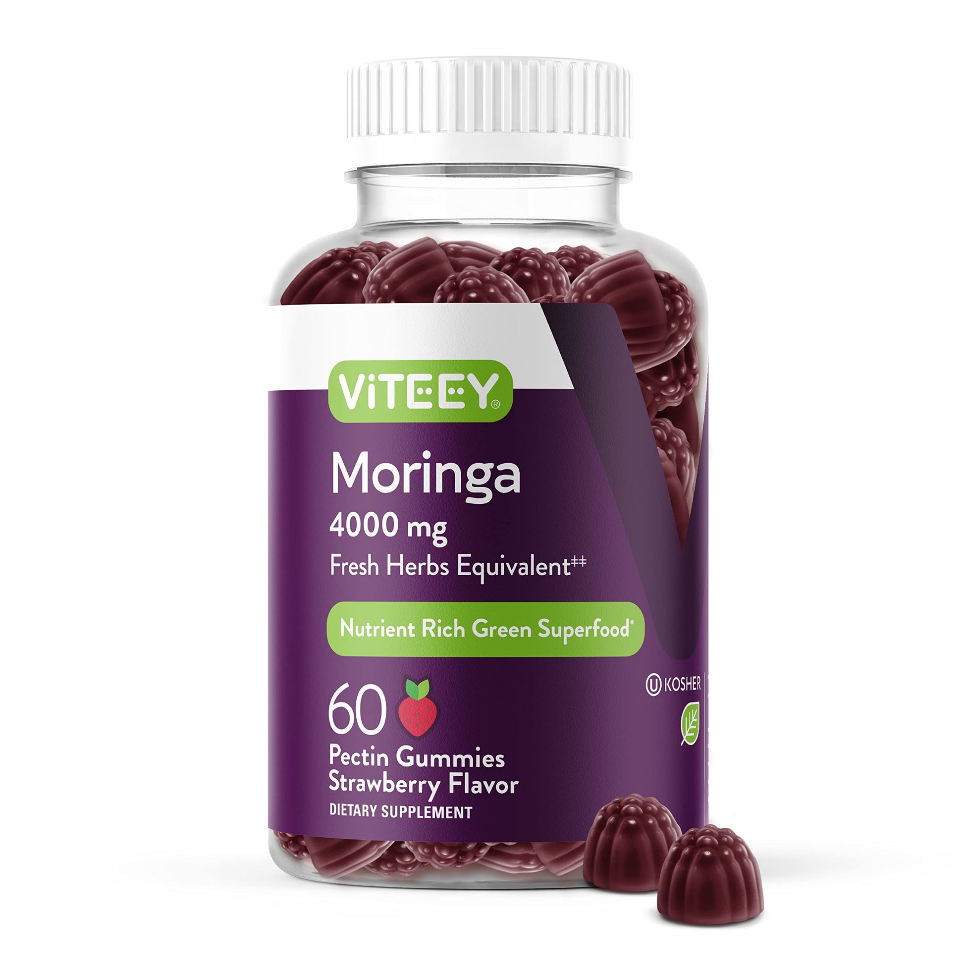 Viteey Moringa Gummies 60 Count