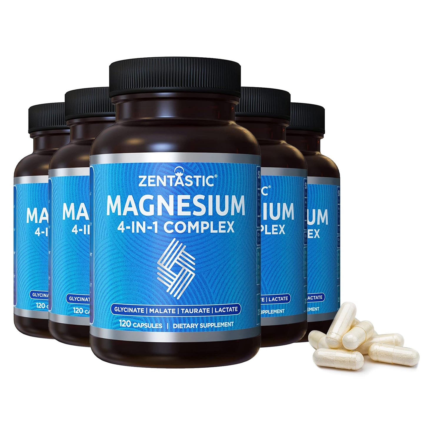 Zentastic Magnesium Complex Capsules, 600 Count