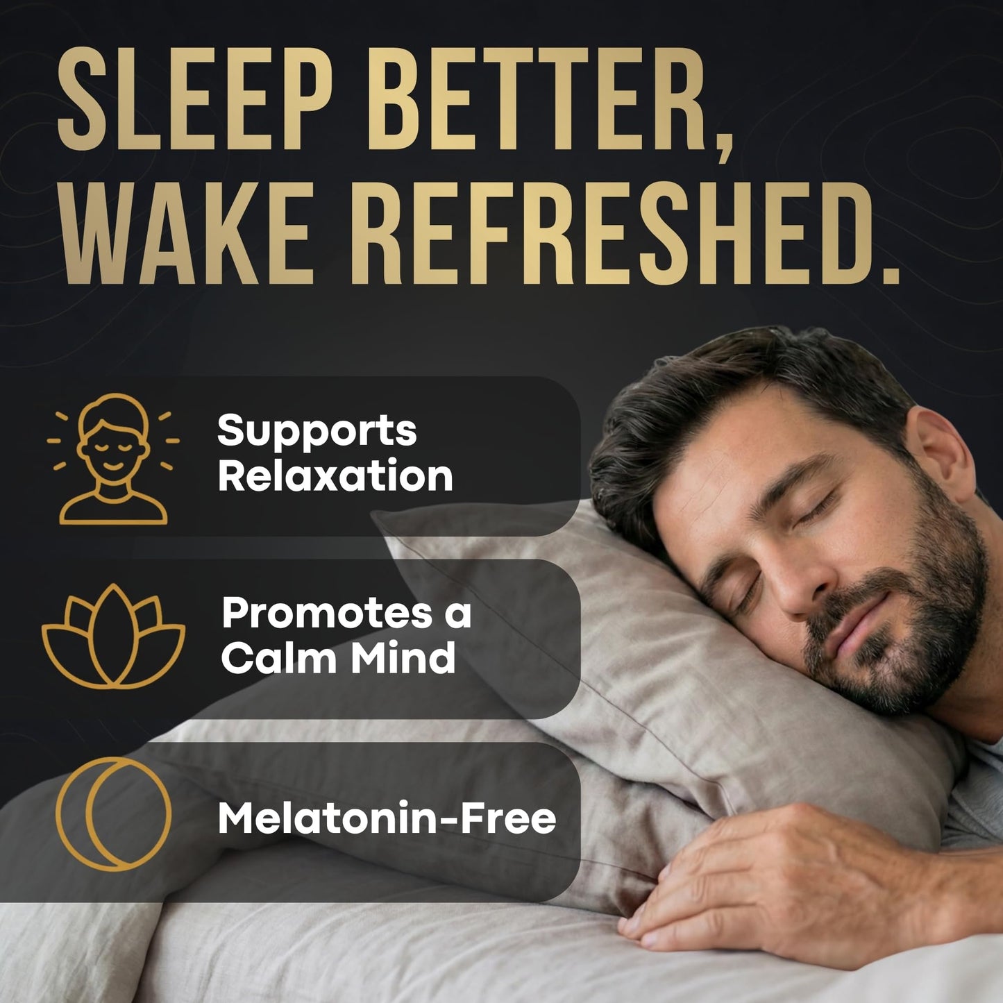 PrimeX Sleep and Recovery Sleep Aid Without Melatonin Capsules, 60 Capsules