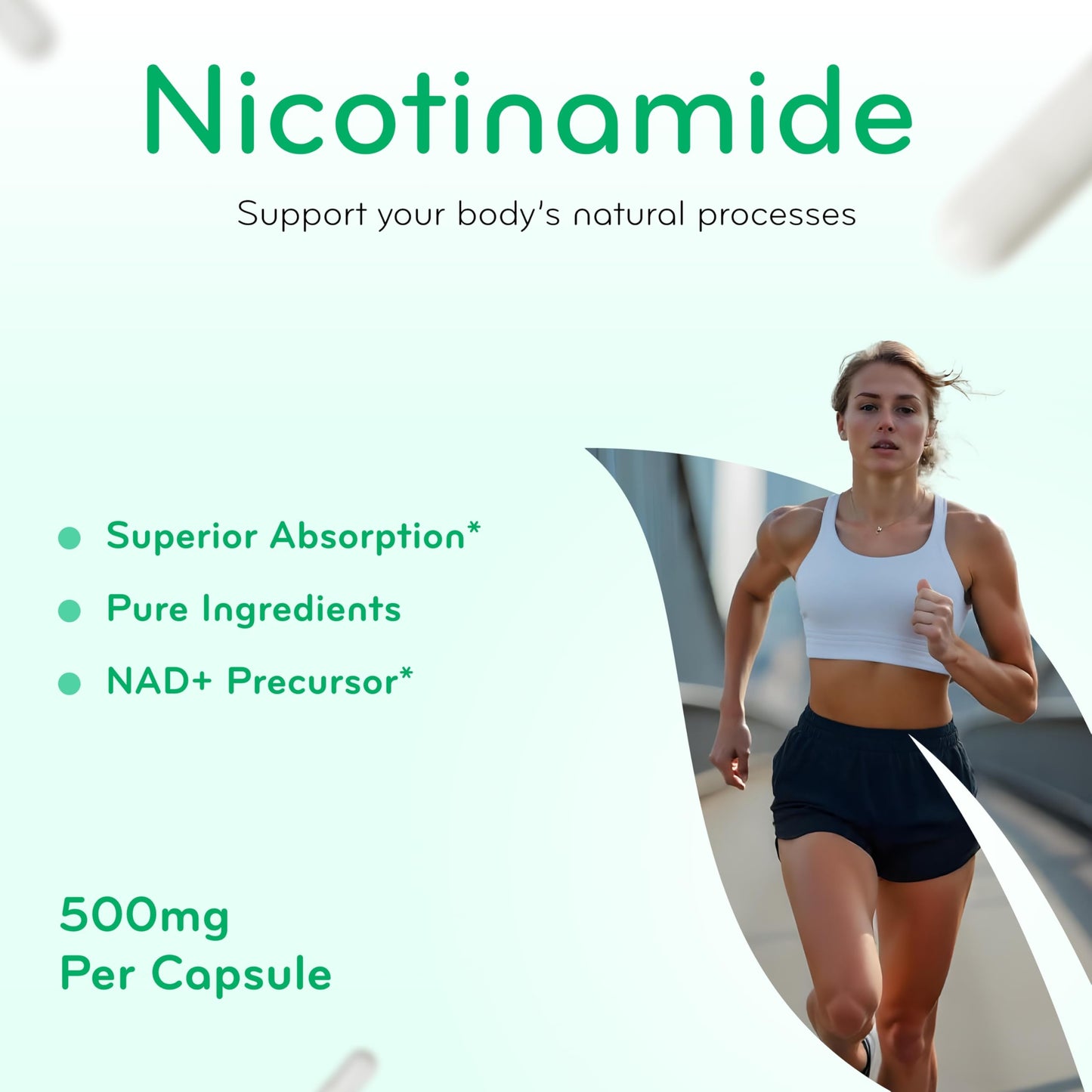 Clear Formulas Vitamin B3 Nicotinamide 500mg Capsule 180 Count