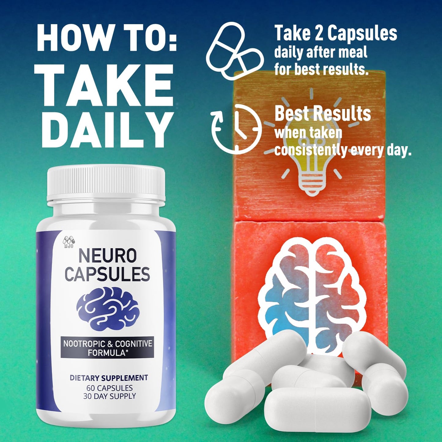 MJO Neuro Capsules 60 Capsules