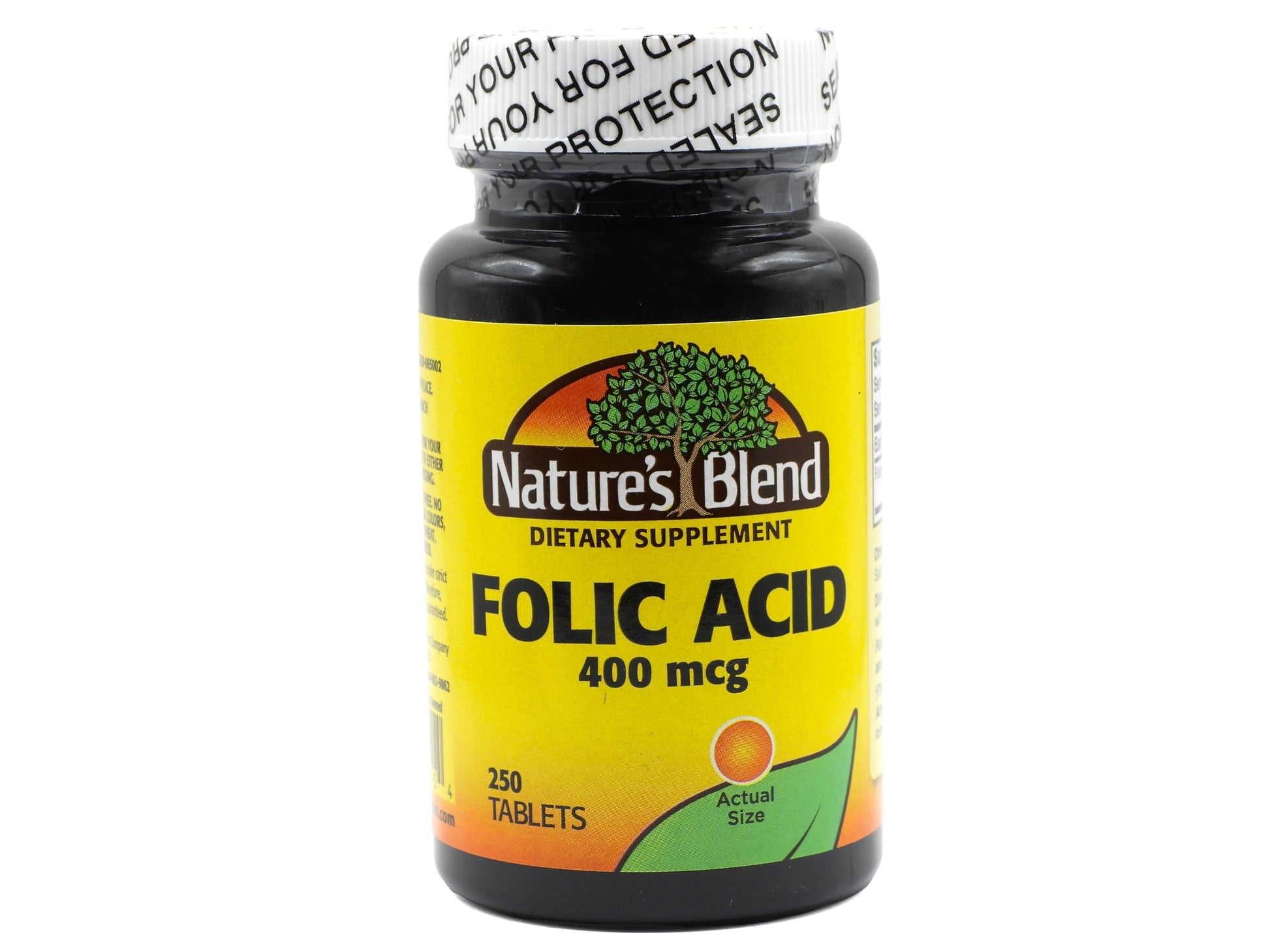 Nature's Blend Folic Acid 400 mcg Tablets 250 Count