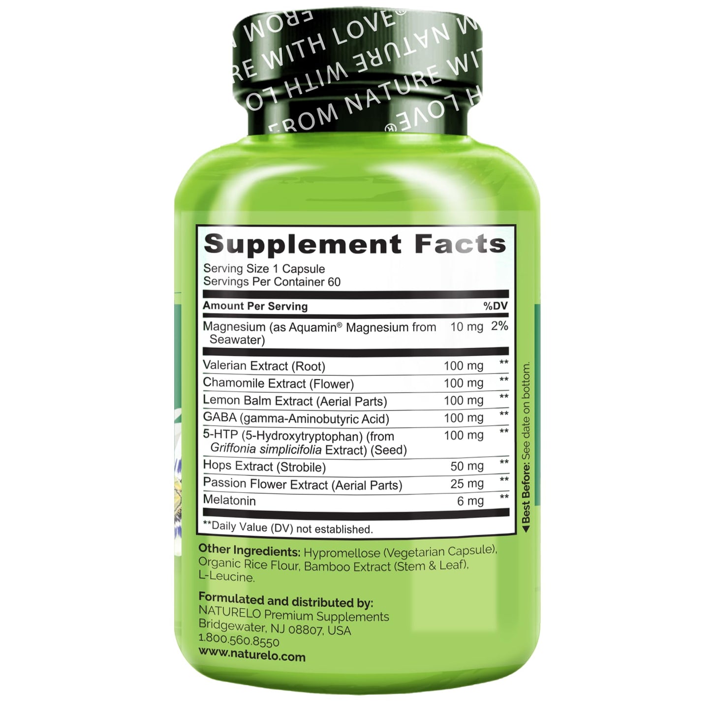 NATURELO Sleep Aid Capsule, 60 Capsules