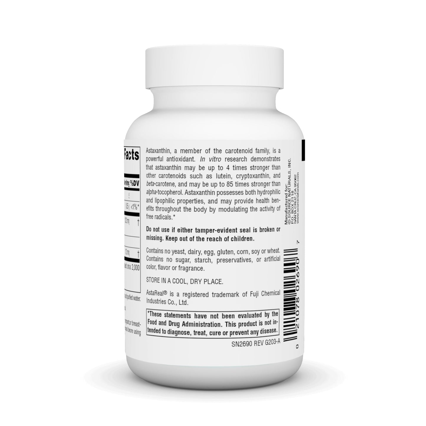 Source Naturals Astaxanthin 12mg Softgels 90 Count