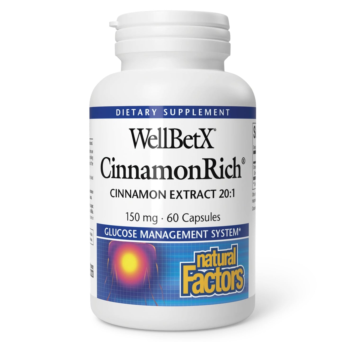 Natural Factors WellBetX CinnamonRich Extract 150 mg Capsules, 60 Count