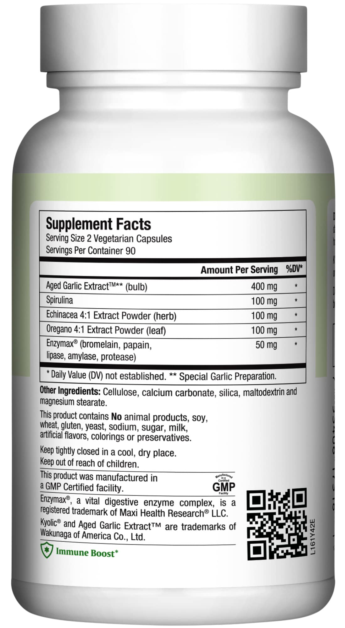 Maxi Health Maxi Biotic Aged Garlic Extract Capsules, 360 Capsules