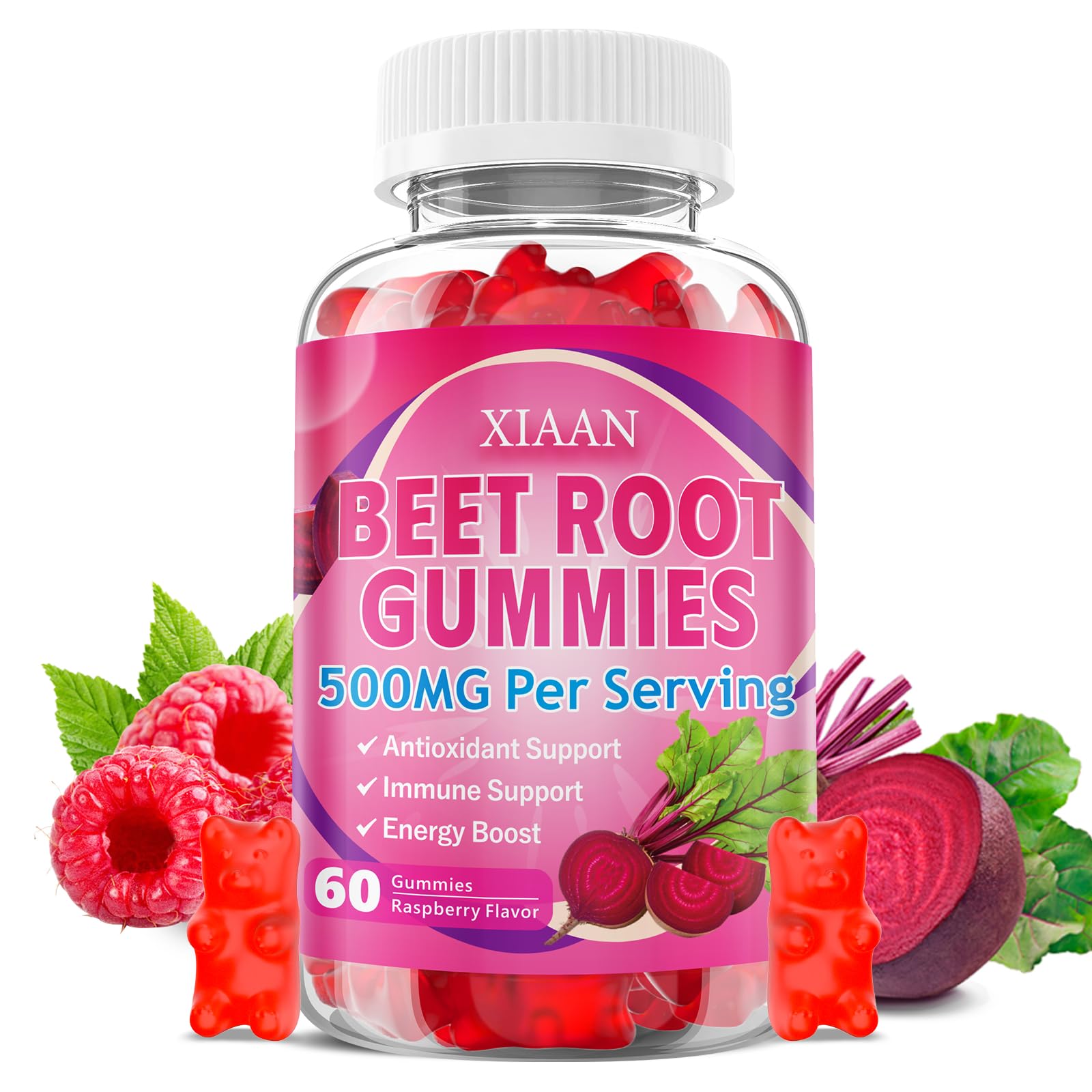 XIAAN Beet Root Gummies, 60 Count